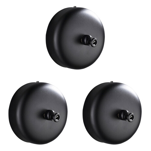 3Pcs Retractable Clothes Hanging Rope Black for Bathroom Balcony Use 1
