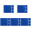 20Pcs Dark Blue 3D Printer Heat Bed Sticker Sheet Adhesive Tape 4