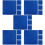 20Pcs Dark Blue 3D Printer Heat Bed Sticker Sheet Adhesive Tape 10