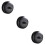3Pcs Retractable Clothes Hanging Rope Black for Bathroom Balcony Use 9