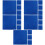 20Pcs Dark Blue 3D Printer Heat Bed Sticker Sheet Adhesive Tape 9