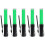 5Pcs Durable ABS Green Cheering Sticks Luminous Glow Sticks for Events 10