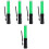 5Pcs Durable ABS Green Cheering Sticks Luminous Glow Sticks for Events 5