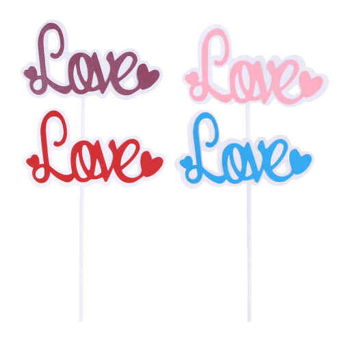 10Pcs Day Toppers Elegant Cupcake Picks