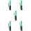 5Pcs Durable ABS Green Cheering Sticks Luminous Glow Sticks for Events 9