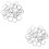 100Pcs Silver Loose Leaf Rings Metal Binder Clips for Office and Study 7