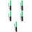 5Pcs Durable ABS Green Cheering Sticks Luminous Glow Sticks for Events 8