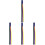 4Pcs Stylish Blue Ribbon Bookmarks for Students and Readers 3