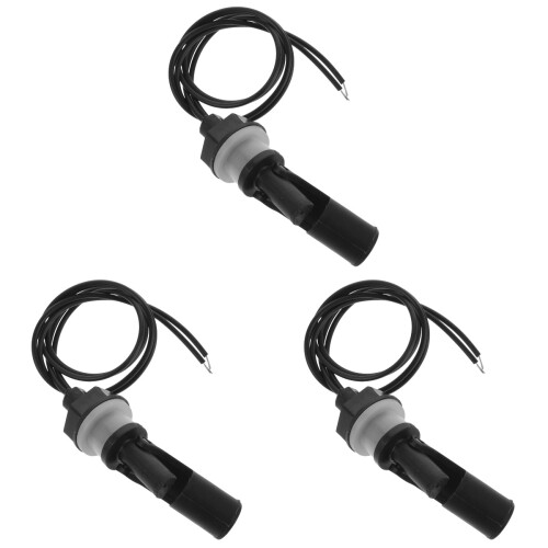 3Pcs Durable Float Switches for Water Tanks ABS Black Horizontal Side 2
