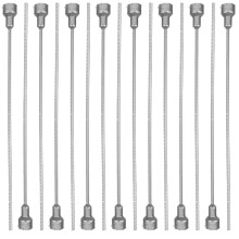 30Pcs Silver PVC Flower Stems Multi-Use Floral Arrangement Rods