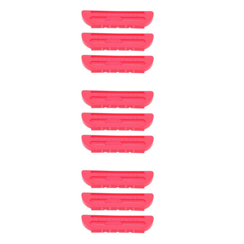 9Pcs Red Plastic Hockey Puck Scorekeepers Durable Table Game Counters 2
