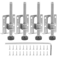 4Sets Durable Adjustable Furniture Feet Metal Levelers for Home Use