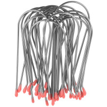 100Pcs Sturdy Silver Hot Curler Clips for Electric Hair Rollers Use