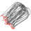 100Pcs Sturdy Silver Hot Curler Clips for Electric Hair Rollers Use 3