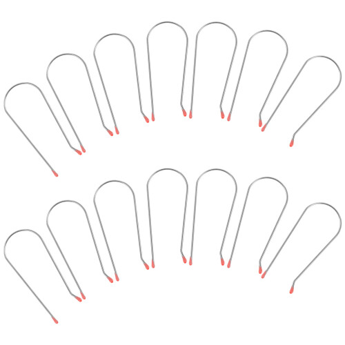 100Pcs Sturdy Silver Hot Curler Clips for Electric Hair Rollers Use 1