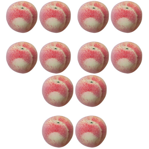 12Pièces Fruits Décoratifs Roses Simulés Texture Réaliste 2