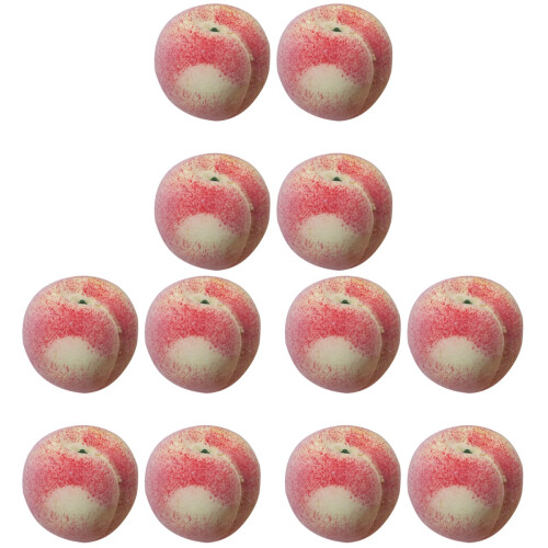 12Pièces Fruits Décoratifs Roses Simulés Texture Réaliste 1