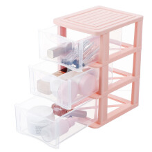 5Pcs Durable Pink Desktop Storage Drawer Cosmetic Organizer