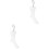 2Pcs Plastic Female Foot Sock Display Model with Hook White Durable 4