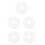 50Pcs Plastic Blinds Bottom Brackets Transparent Hold Down Clips 7