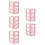 5Pcs Durable Pink Desktop Storage Drawer Cosmetic Organizer 10