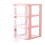 5Pcs Durable Pink Desktop Storage Drawer Cosmetic Organizer 4