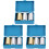 3Pcs Equal Mass Metal Cylinder Set for Specific Gravity and Heat Tests 3
