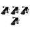 4Pcs Zinc Alloy Compression Latch for Cabinets Adjustable Black Lever 9