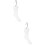 2Pcs Plastic Female Foot Sock Display Model with Hook White Durable 8
