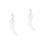 2Pcs Plastic Female Foot Sock Display Model with Hook White Durable 5