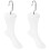 2Pcs Plastic Female Foot Sock Display Model with Hook White Durable 3