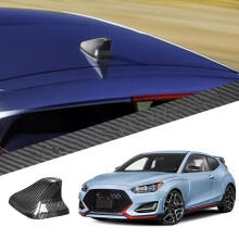 Shark Fin Antenna Cover Trim Carbon Fiber Finish for Hyundai Veloster JS 20192022