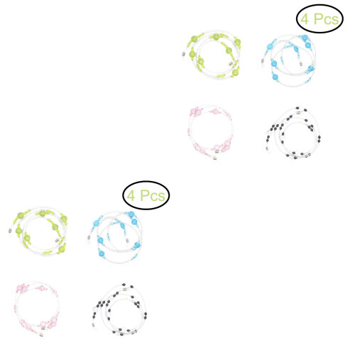 8Pcs Sunglasses Strap Eyeglass Holder Acrylic Material Assorted Colors 2