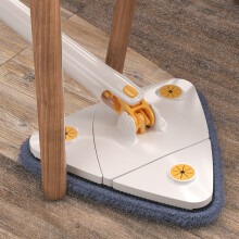 Triangle Mop for Floor and Wall Cleaning, 360 Rotatable Adjustable Cleaning Mop with Automatic Wringing Cleaning Mop, Spin Mop Wet Dry Scrubber