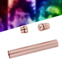 Waterproof Aluminum Alloy Cigarette Tube, Airtight Storage, 110x14mm Champagne Gold