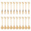 20PCS Dessert Spoon and Fork Set Cake Fork Coffee Spoon  Fruit Fork Stainless Steel -Gold 1