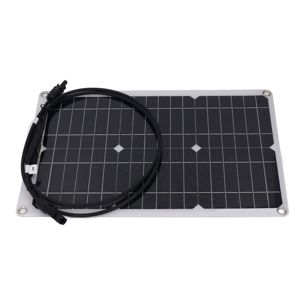 20W 18V Monocrystalline Flexible Solar Panel For 12V Battery, 420X280mm 4921391173097
