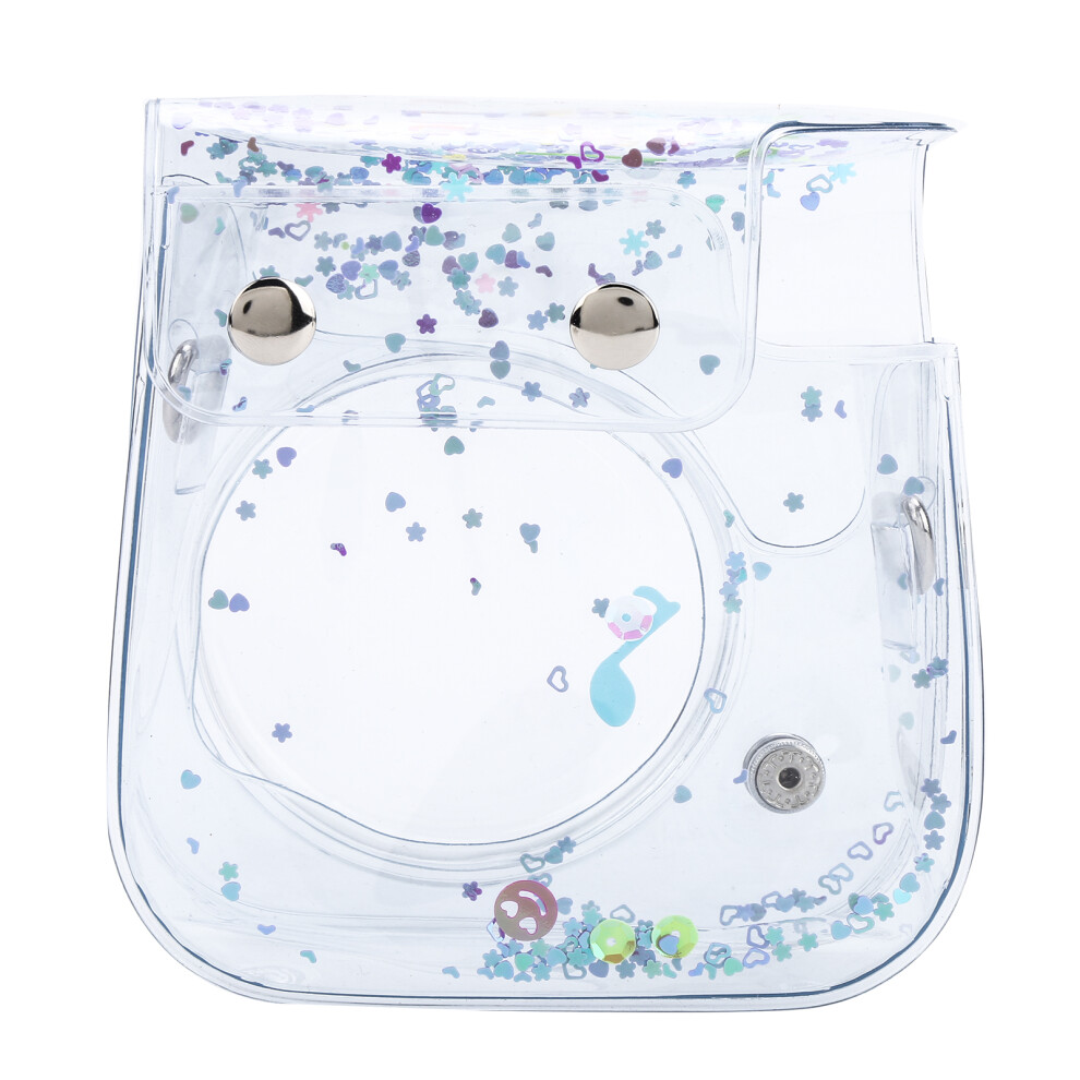 Waterproof Mini Camera Bag Pvc Case With Shoulder Strap For Instax Mini 11/9/8, 12.5X6.5x14cm, Purple 6911378793347