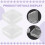 16 Pack Clear Plastic Beads Storage Containers Box with Hinged Lid for Small Items, Diamond, Beads (2.2X2.2X0.79In) 5