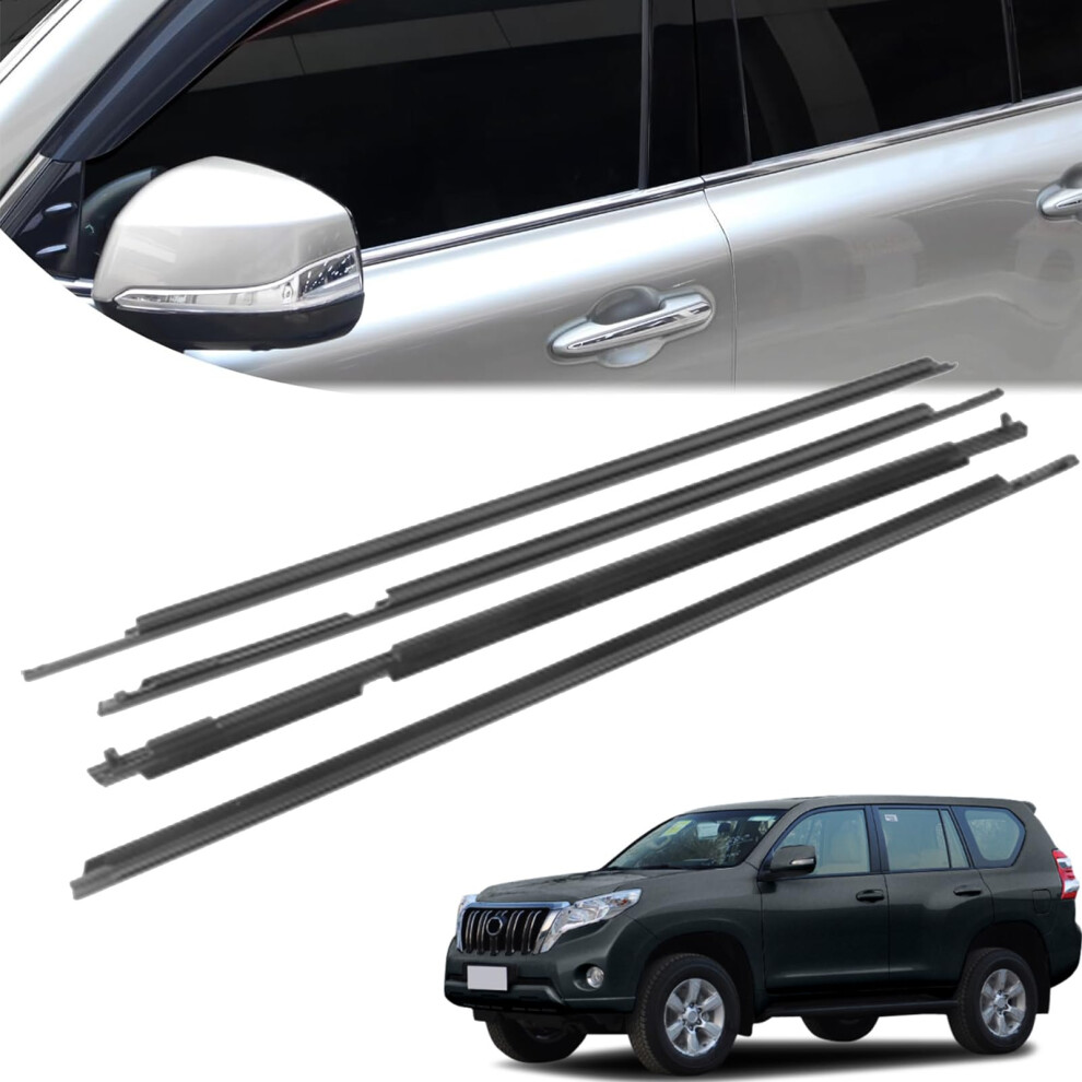 Weatherstrip Window Trim Seal Kit 20102018 Front And Rear Doors For Toyota Land Cruiser Prado 9169991285078