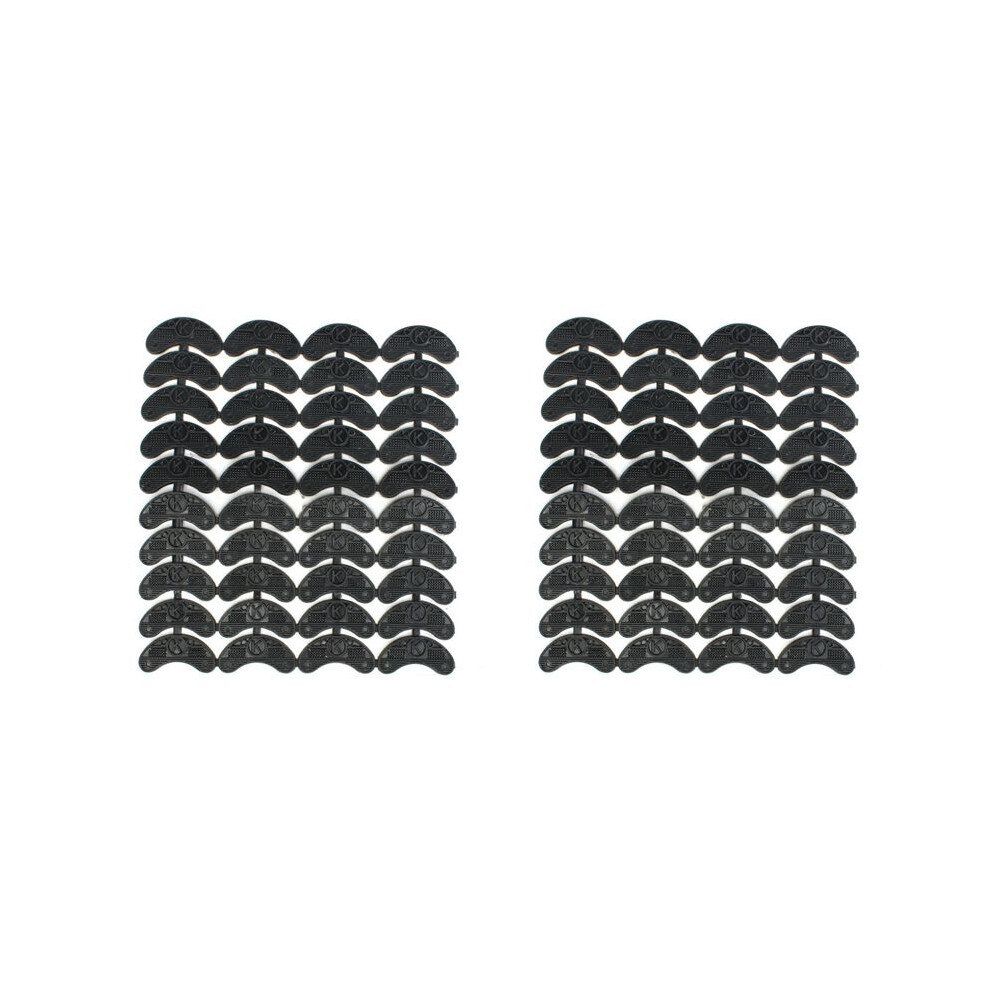 80Pcs 40-Pair Rubber Heel Savers Toe Plates Taps Diy Shoe Repair Pads Size:56 X 24 X 3.1Mm 6031819218267