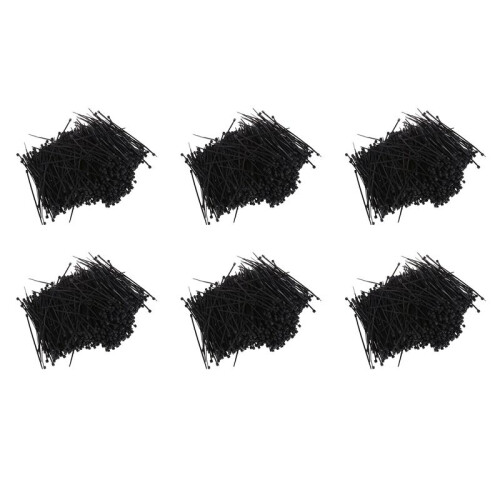 6000 Pcs Black Nylon Cable Zip Tie Fasten Wrap 95mm X 2mm