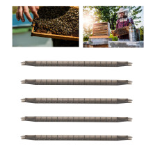 Bee Cell Cup Bar Kit 5Pcs with Frame 15 Holes Safe for Beekeeping