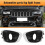 1 Pair for 2014-2017  Compass Front Left Right Side Fog Light Lamp Bezel 68213205AA 68213204AA 2