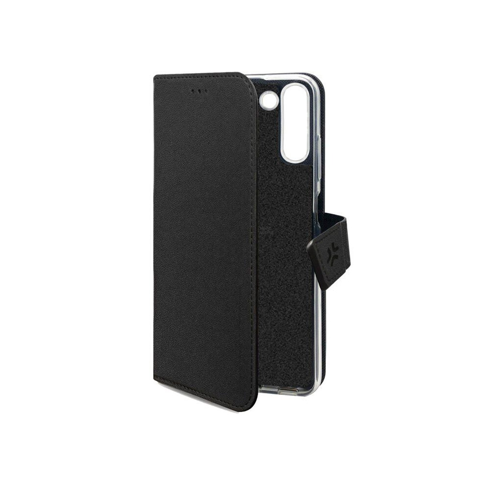 Celly Black Wally Wallet Case Galaxy S25+