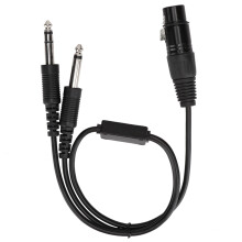 Versatile Aviation Headset Adapter, Enabling Seamless Connectivity Between Airbus XLR And General Aviation Double Plugs, GOLD Plated Pins For