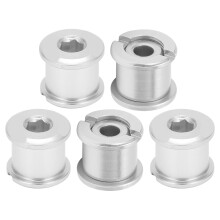 5Pcs Silver Aluminum Chainring Bolts CNC Lightweight Rustproof Bike Accessories