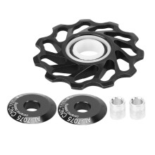 Bike Derailleur Pulley Set Aluminum Alloy Bearing Wheel Rear Derailleur Guide Roller With Ceramic Material For Mountain Road Bike