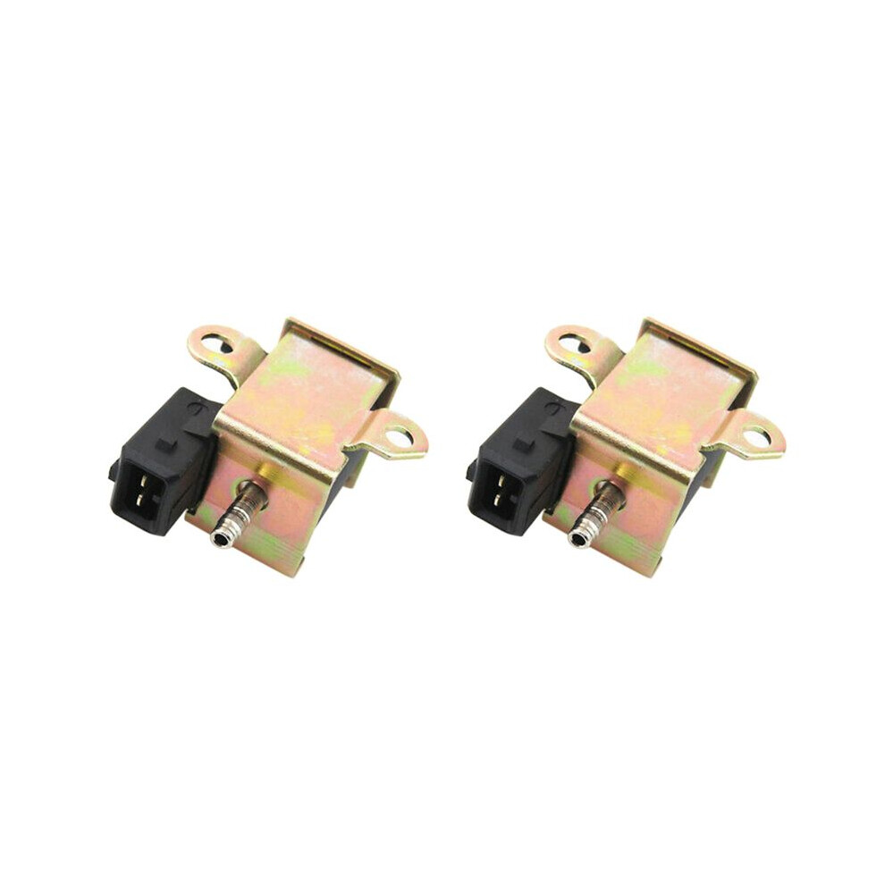 2X Car Vacuum Solenoid Valve Regulator Solenoid Valve Suitable For B5 Bora 4 Mk4 026906283H Black/Gold 4712594953902