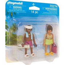 Duo - PLAYMOBIL - 70274 - Couple de vacanciers - 2 pièces - Plastique - Livré monté